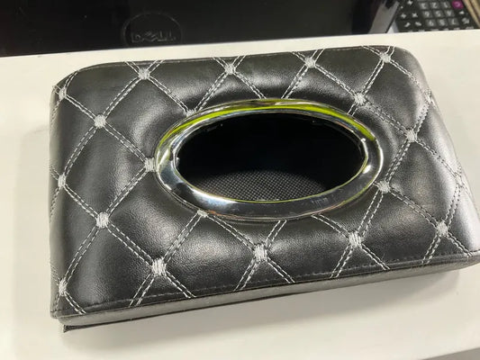 "Car Tissue Box β Stylish & Convenient Tissue Holder for Sun Visor, Dashboard & Backseat."