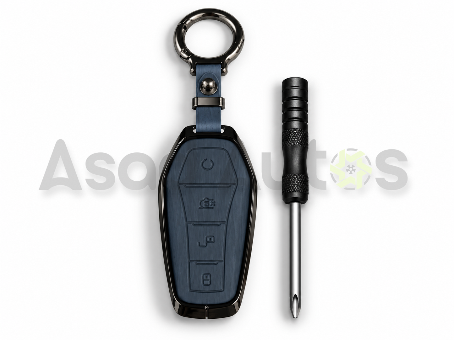5D Zinc Leather Key Cover for BYD Atto 2 2025–2026