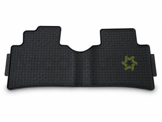 Latex floor mats installed inside a BYD Atto 2 cabin