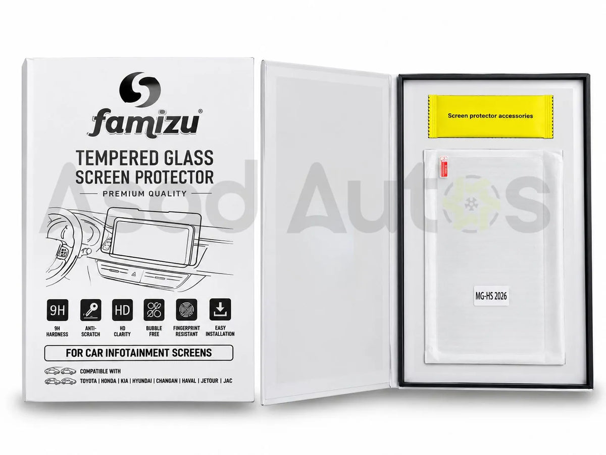 LCD glass protector for MG HS PHEV 2025-2026 infotainment screen