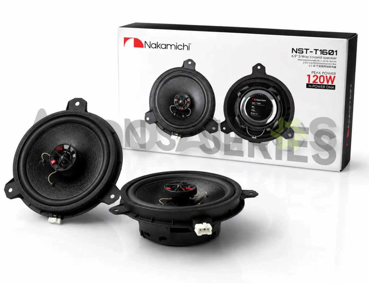 Nakamichi NST T1601 6.5 Inch 2-Way Coaxial Car Speakers 120 W Peak Power