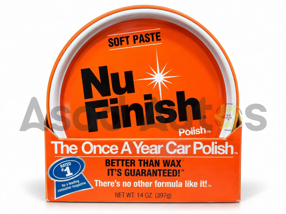 Nu Finish Car Polish Paste 397g tin in orange box