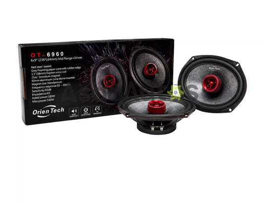 OrienTech OT-6960 6x9 Inch Mid Range Car Speakers 540W Max Power
