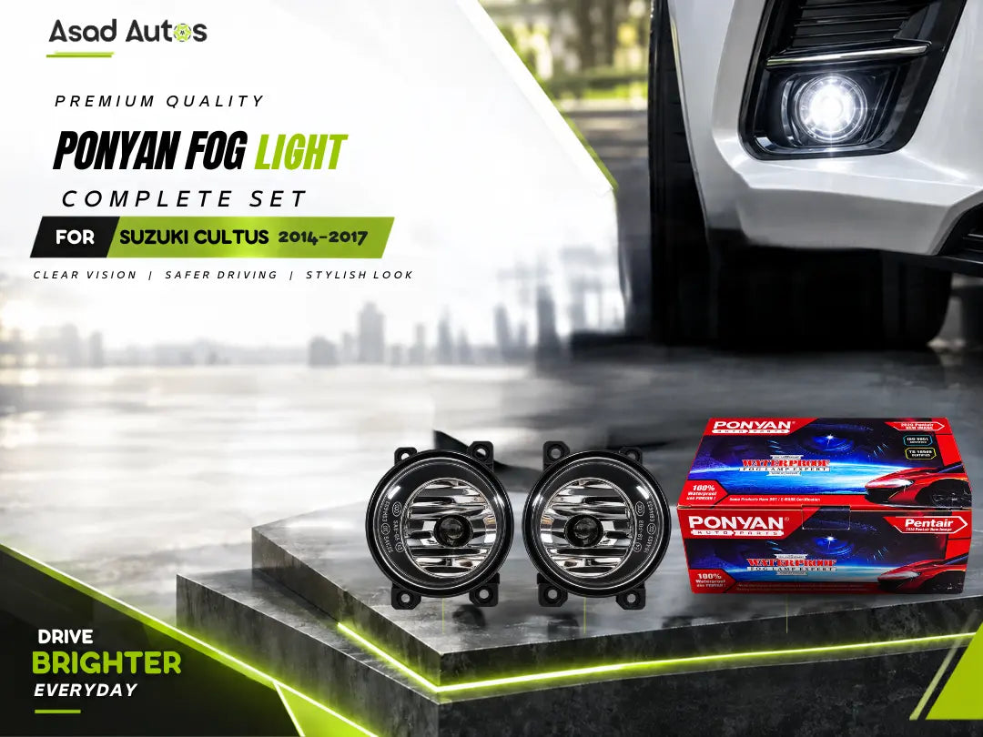 Ponyan fog light set for Suzuki Celerio 2014 Ertiga 2014-2015 Cultus 2017