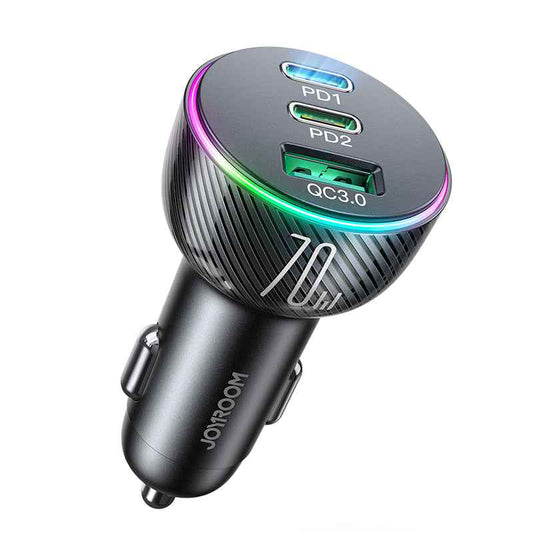 Joyroom 3-Port Ultra fast Car Charger 70w
