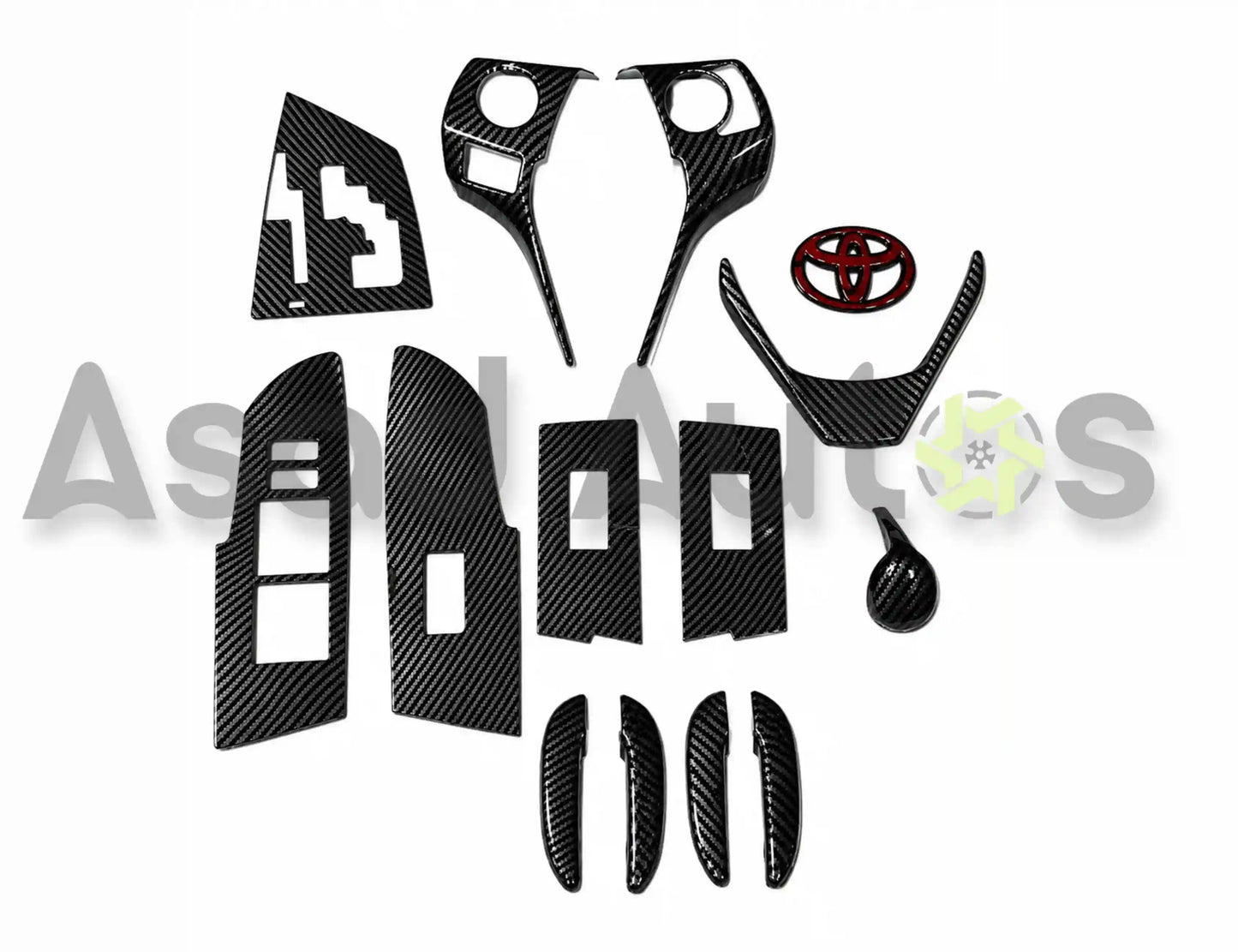 Carbon fiber interior trim kit for Toyota Corolla 2014 to 2026 models