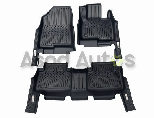 TPE floor mats custom fit waterproof set for Kia Sorento HEV interior - Asad Autos