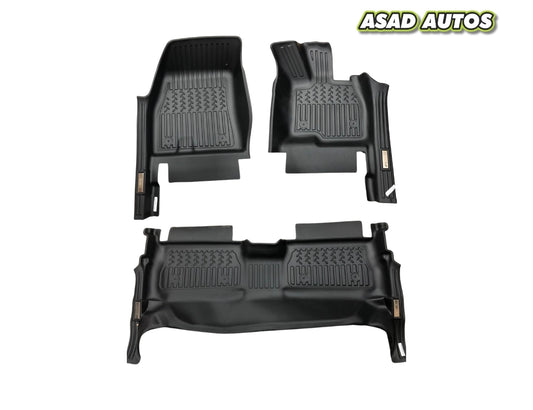 TXR TPE black floor mats by Asad Autos for Jaecoo J7 2025–2026 custom fit all weather waterproof anti-slip durable car floor liners for premium interior protection and long-lasting cleanliness