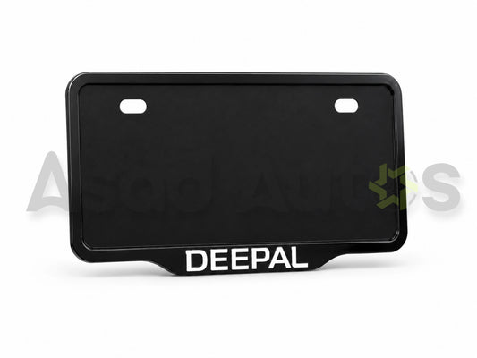 VANTIQ custom number plate frame -white-installed on Deepal S07 2025-2026 - Asad Autos