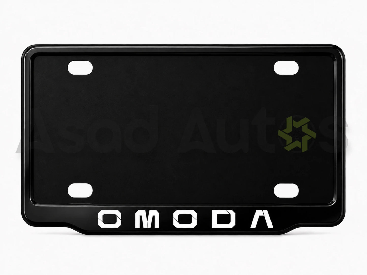 VANTIQ custom number plate frame-white- fitted on Omoda front plate area - Asad Autos