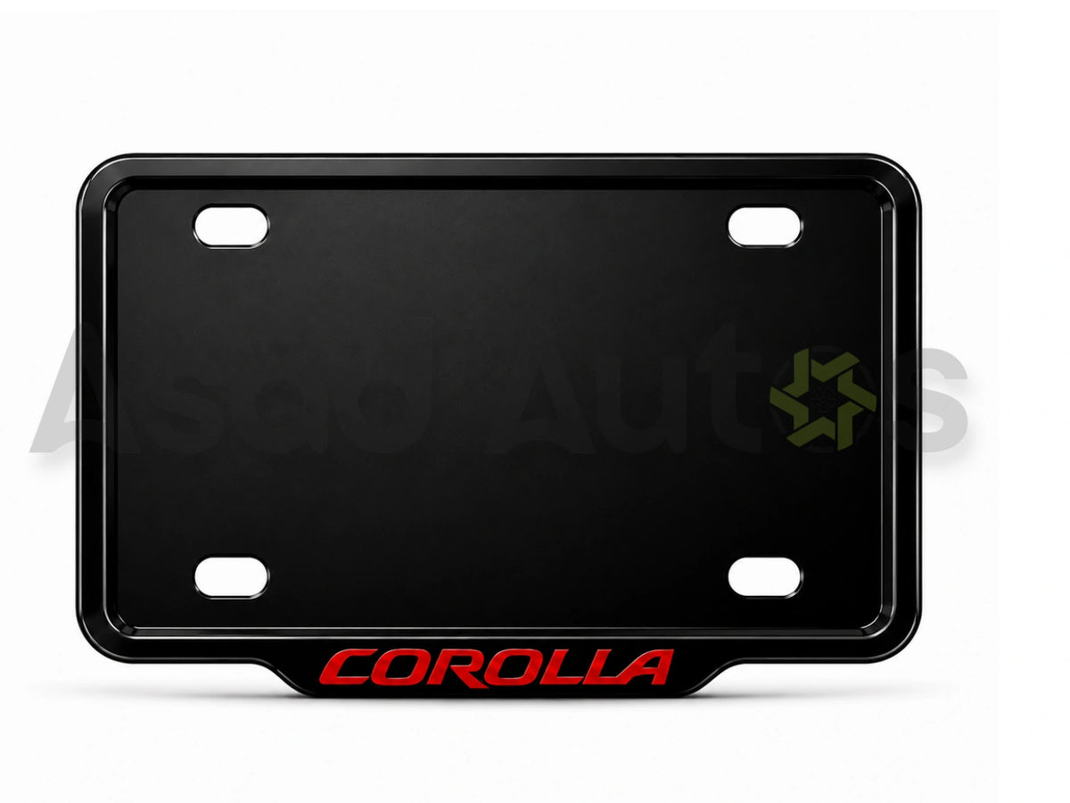VANTIQ custom number plate frame and cover for Toyota Corolla premium exterior styling - Asad Autos
