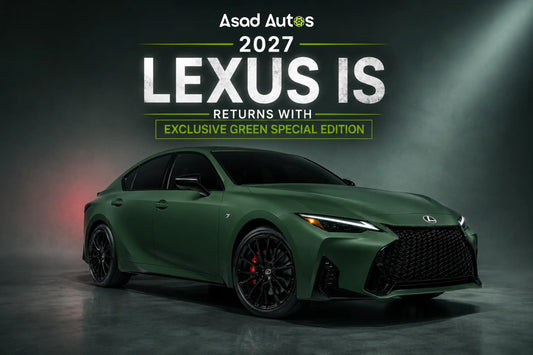 2027 Lexus IS green special edition with new upgrades