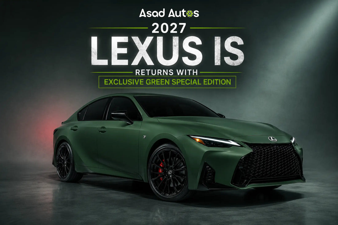 2027 Lexus IS green special edition with new upgrades