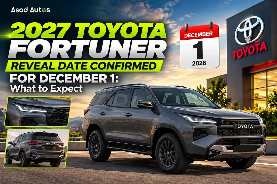 2027 Toyota Fortuner reveal date confirmed for December 1, featuring the next-generation Toyota Fortuner SUV.
