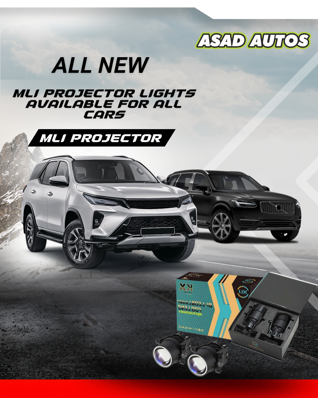 MLI Projector Lights for Cars – High Brightness Fog Lamp Upgrade