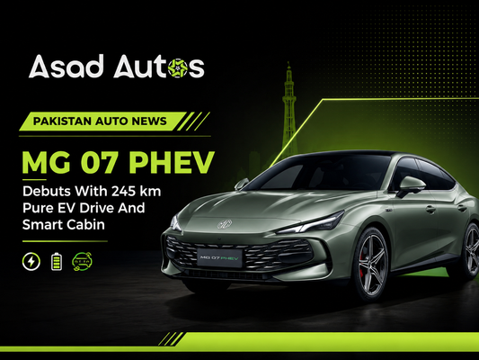 PAKISTAN AUTO NEWS&nbsp; MG 07 PHEV Debuts With 245 km Pure EV Drive And Smart Cabin