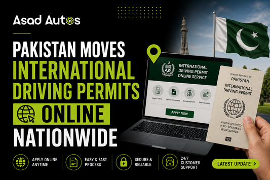 Pakistan Moves International Driving Permits Online Nationwide
