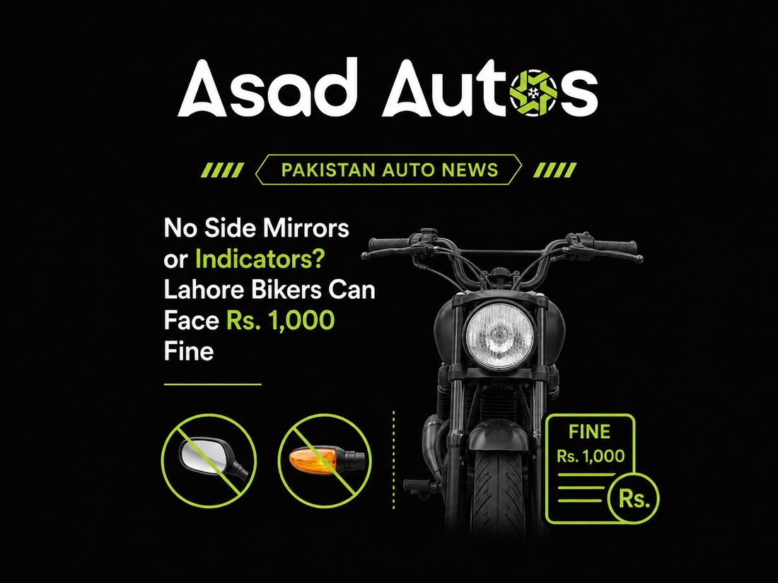 Motorcycle riders in Lahore need to pay closer attention to basic safety equipment on their bikes.