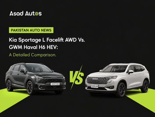 A practical comparison of the Kia Sportage L Facelift AWD and GWM Haval H6 HEV,