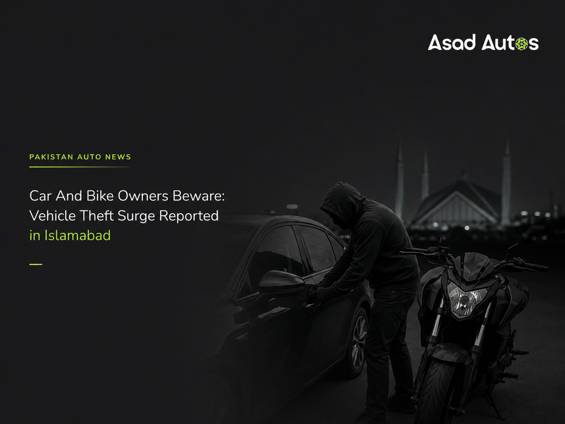 Car and bike owners beware vehicle theft surge reported in Islamabad Pakistan
