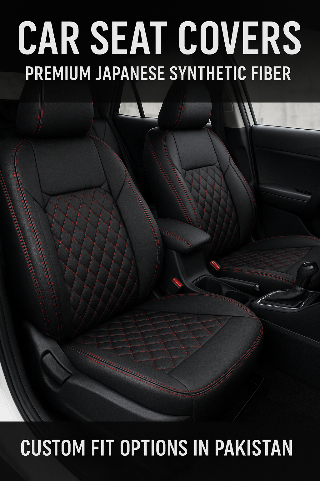 Luxury Custom-Fit Car Seat Covers – Universal & Premium Seat Protectors for Toyota, Honda, Suzuki, Kia, Hyundai, MG, Changan, Proton, Haval & More Cars in Pakistan