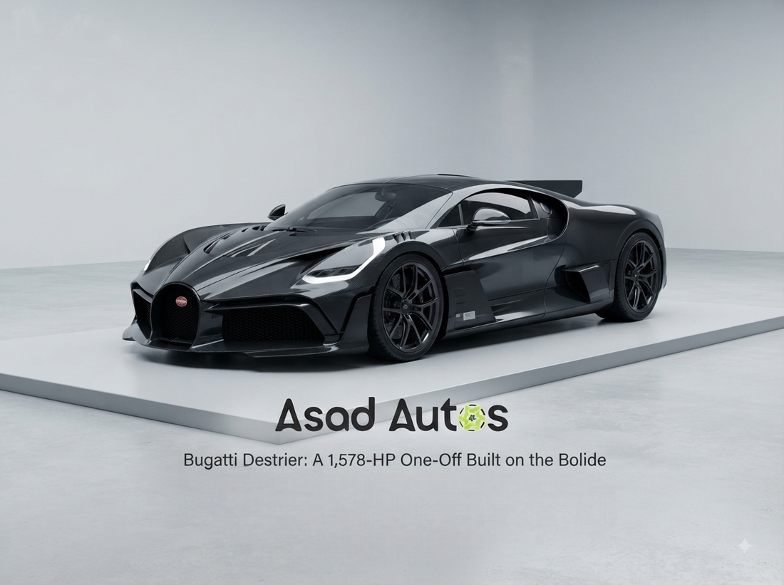 Bugatti Destrier: Meet the 1,578-HP One-Off Hypercar Based on the Bolide