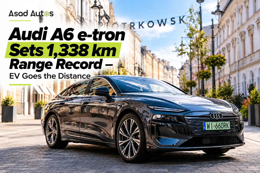 Audi A6 e-tron 1,338 km range record on one charge