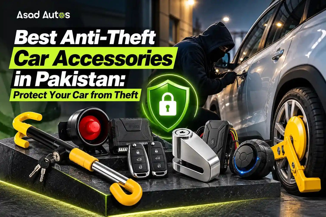 Best anti-theft car accessories in Pakistan including steering locks and car alarm systems
