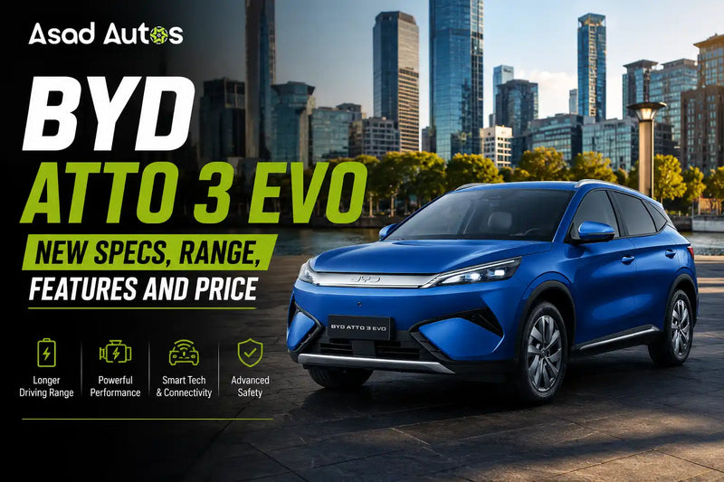 BYD Atto 3 Evo electric SUV showing its new design, range and features