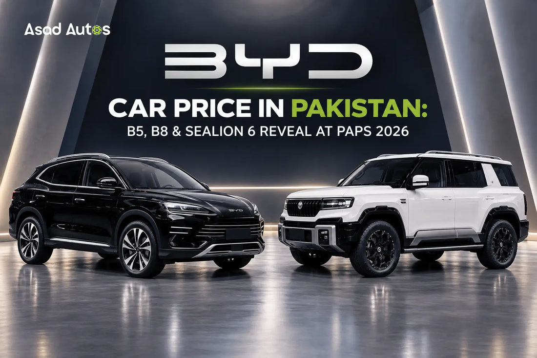 BYD car price in Pakistan with B5, B8 and Sealion 6 reveal hints at PAPS 2026