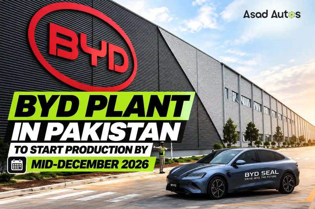BYD plant in Pakistan expected to start production by mid-December 2026, marking a step toward local electric car assembly.