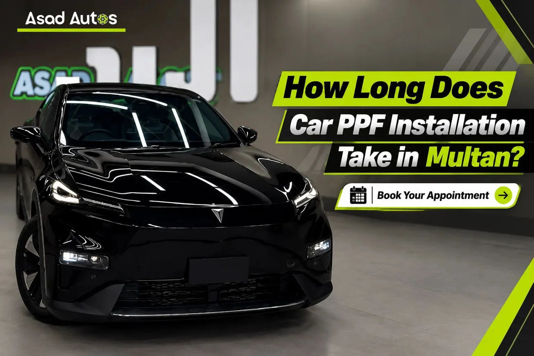 Car PPF installation in Multan at Asad Autos car detailing workshop