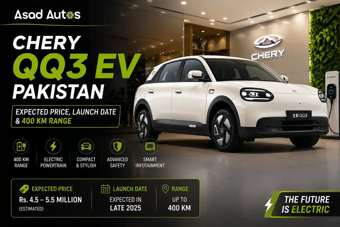 Chery QQ3 EV Pakistan expected price, 400 km range and launch