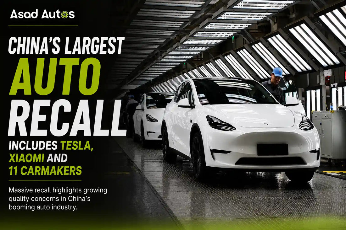 China largest auto recall involving Tesla Xiaomi and 11 carmakers in 2026