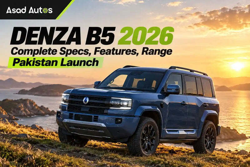 DENZA B5 2026 plug-in hybrid SUV featuring rugged exterior styling, advanced technology, electric driving range and expected Pakistan launch details.