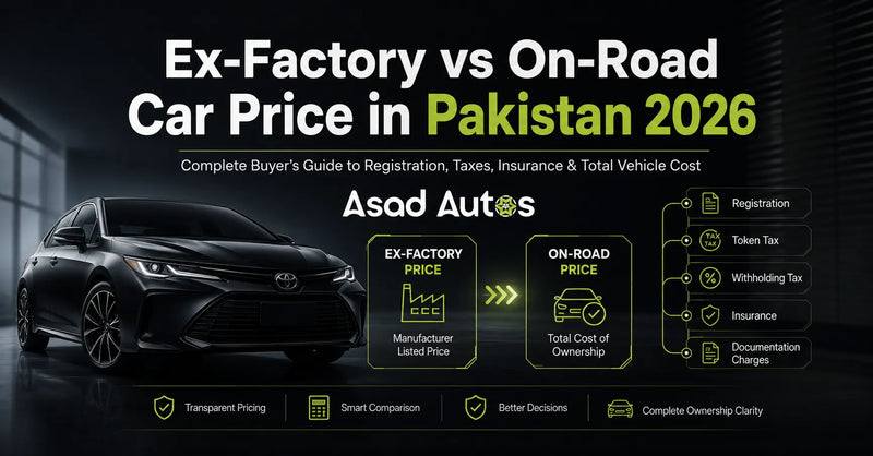 Ex-Factory vs On-Road Car Price in Pakistan 2026 – Complete Buyer's Guide by Asad Autos