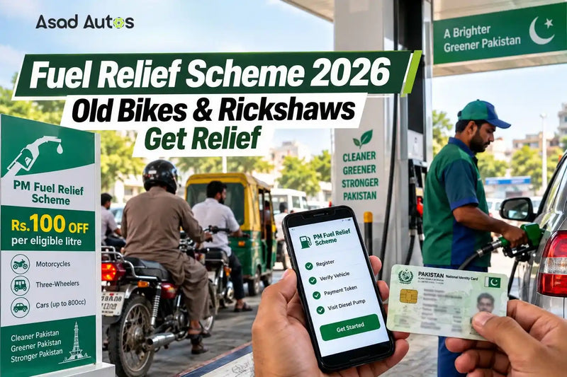 Fuel Relief Scheme 2026 for old bikes and rickshaws in Pakistan