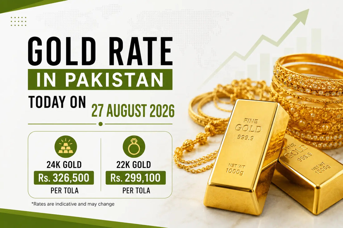 Gold rate in Pakistan today reaches Rs484,000 per tola for 24K gold