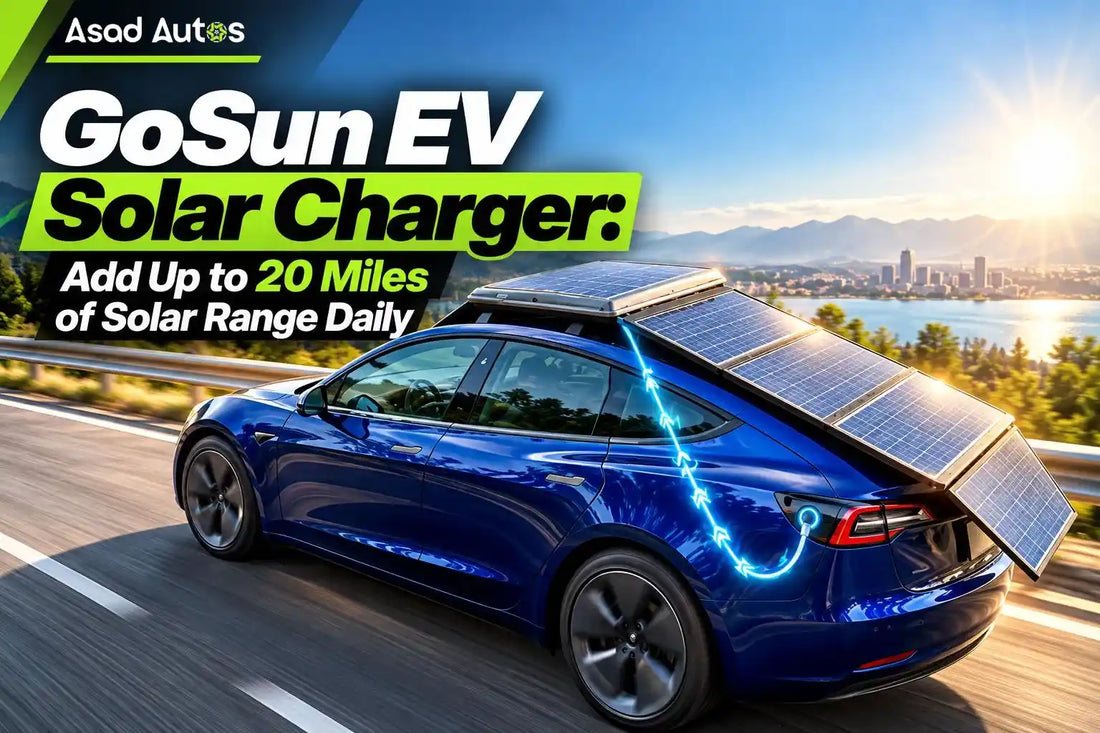 GoSun EV Solar Charger with portable solar panels designed to add up to 20 miles of electric vehicle range daily