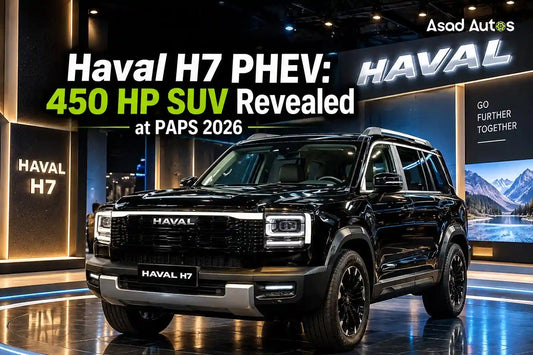 Haval H7 PHEV 450 HP SUV revealed at PAPS 2026 in Pakistan