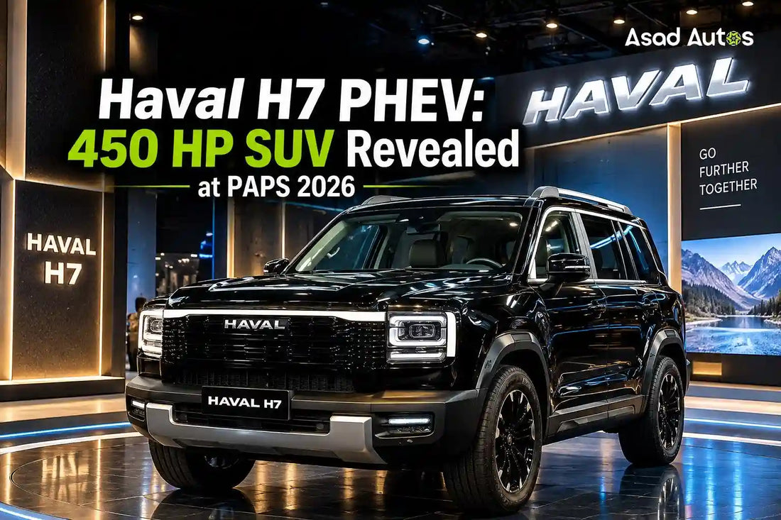 Haval H7 PHEV 450 HP SUV revealed at PAPS 2026 in Pakistan