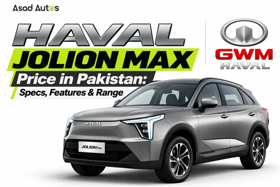 Haval Jolion Max SUV in Pakistan highlighting its exterior design, specifications, features and driving range