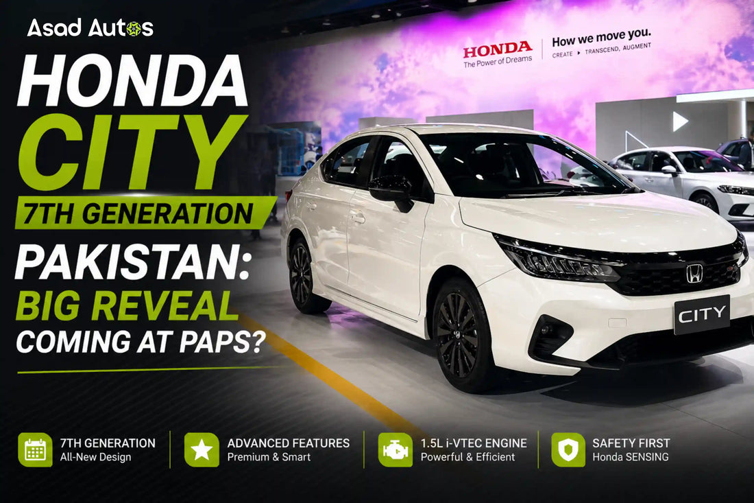 Honda City 7th Generation Pakistan possibly revealed at PAPS 2026