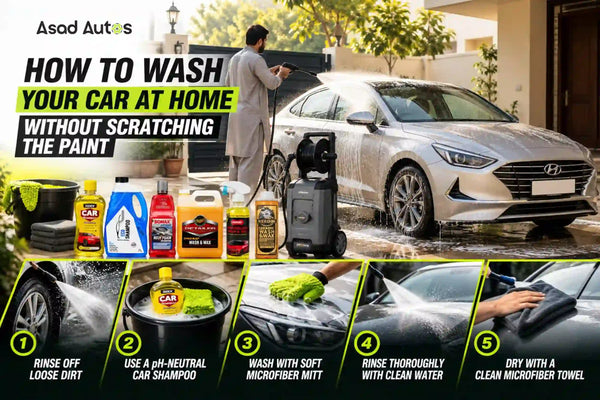 How to Wash Your Car at Home Without Scratching the Paint