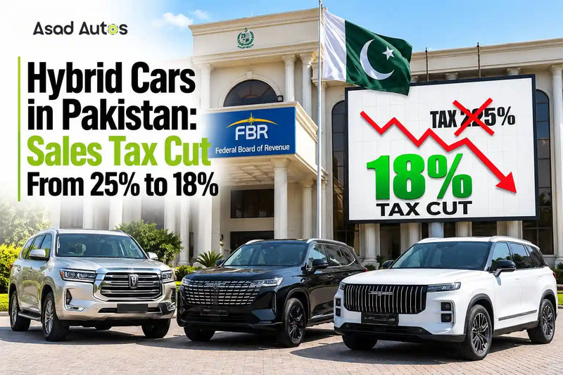 Hybrid cars in Pakistan as sales tax is reduced from 25% to 18%