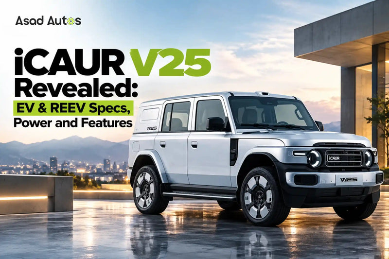 iCAUR V25 SUV revealed with EV and REEV powertrain options, specifications and features | Asad Autos