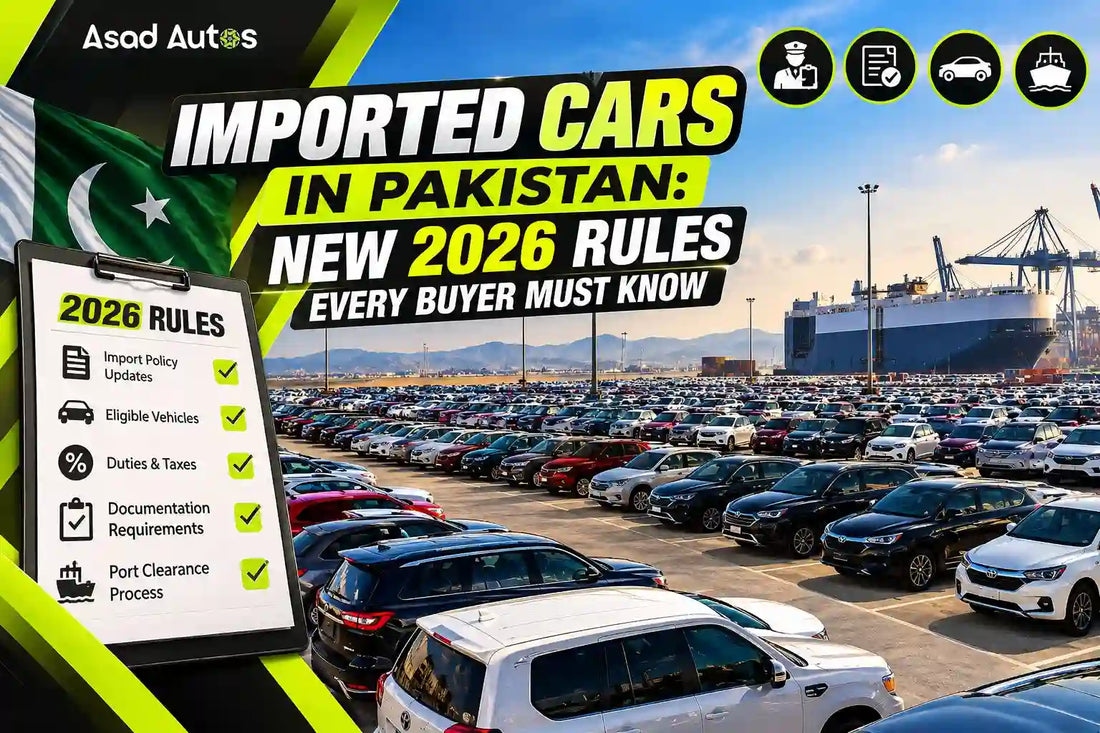 Imported cars in Pakistan under new 2026 import and transfer rules