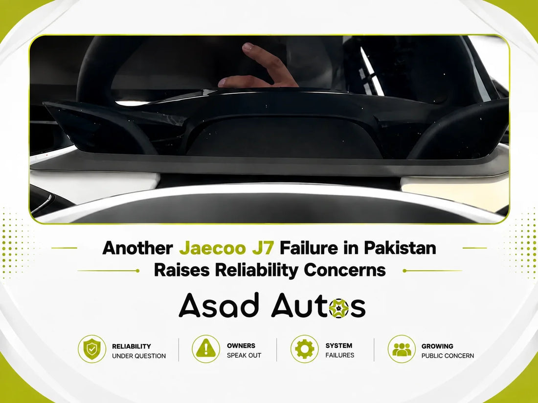 Jaecoo J7 system failure in Pakistan raises new reliability concerns