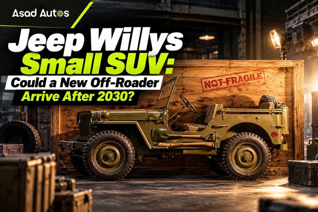 Jeep Willys-inspired small SUV concept showcasing rugged off-road styling and potential design for a future Jeep model after 2030.