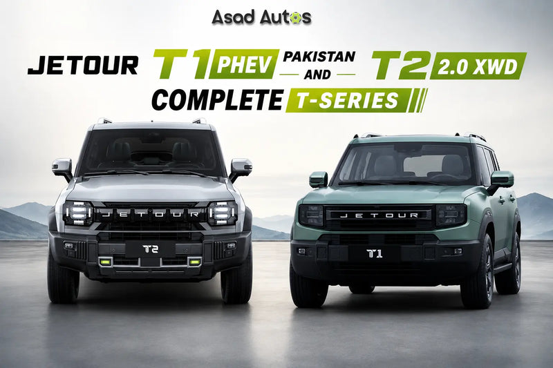 Jetour T1 PHEV and T2 2.0 XWD unveiled in Pakistan with new T-Series SUVs